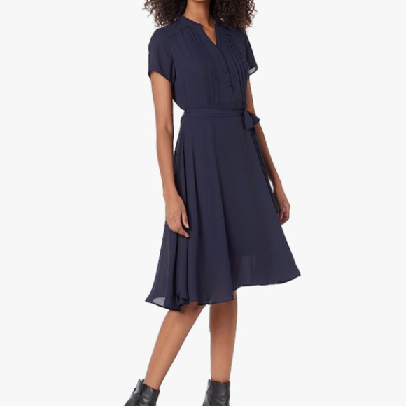 Nanette Lepore Dresses & Skirts - Nanette Lepore Women's Flutter Sleeve Pintuck Dress NEW